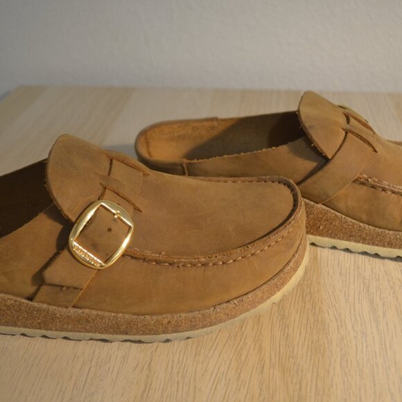 Birkenstock Buckley mules - Women's 9 narrow - Cognac color - Picture 2 of 6